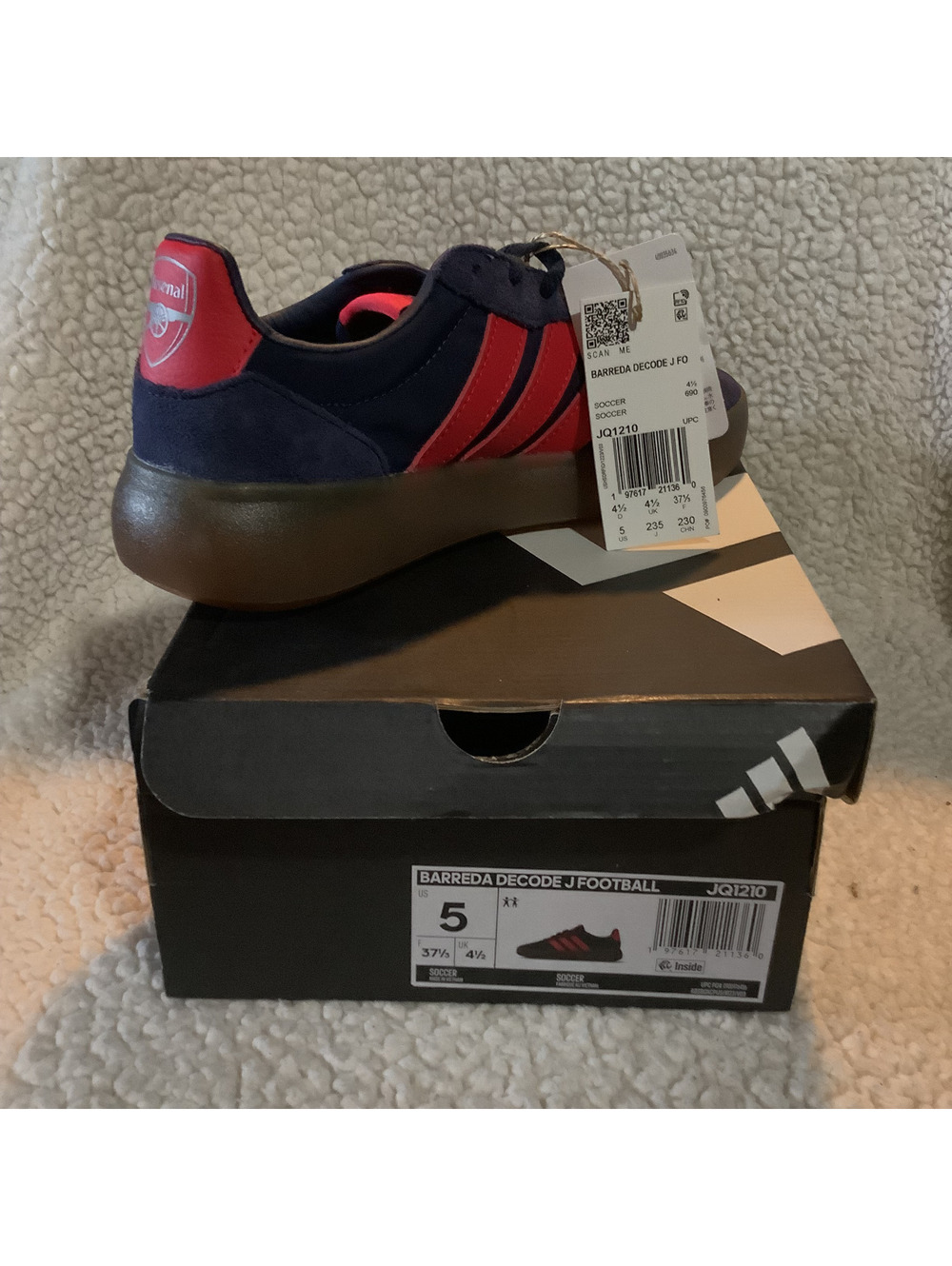 Adidas Barreda Decode J Football Sneakers Size 5